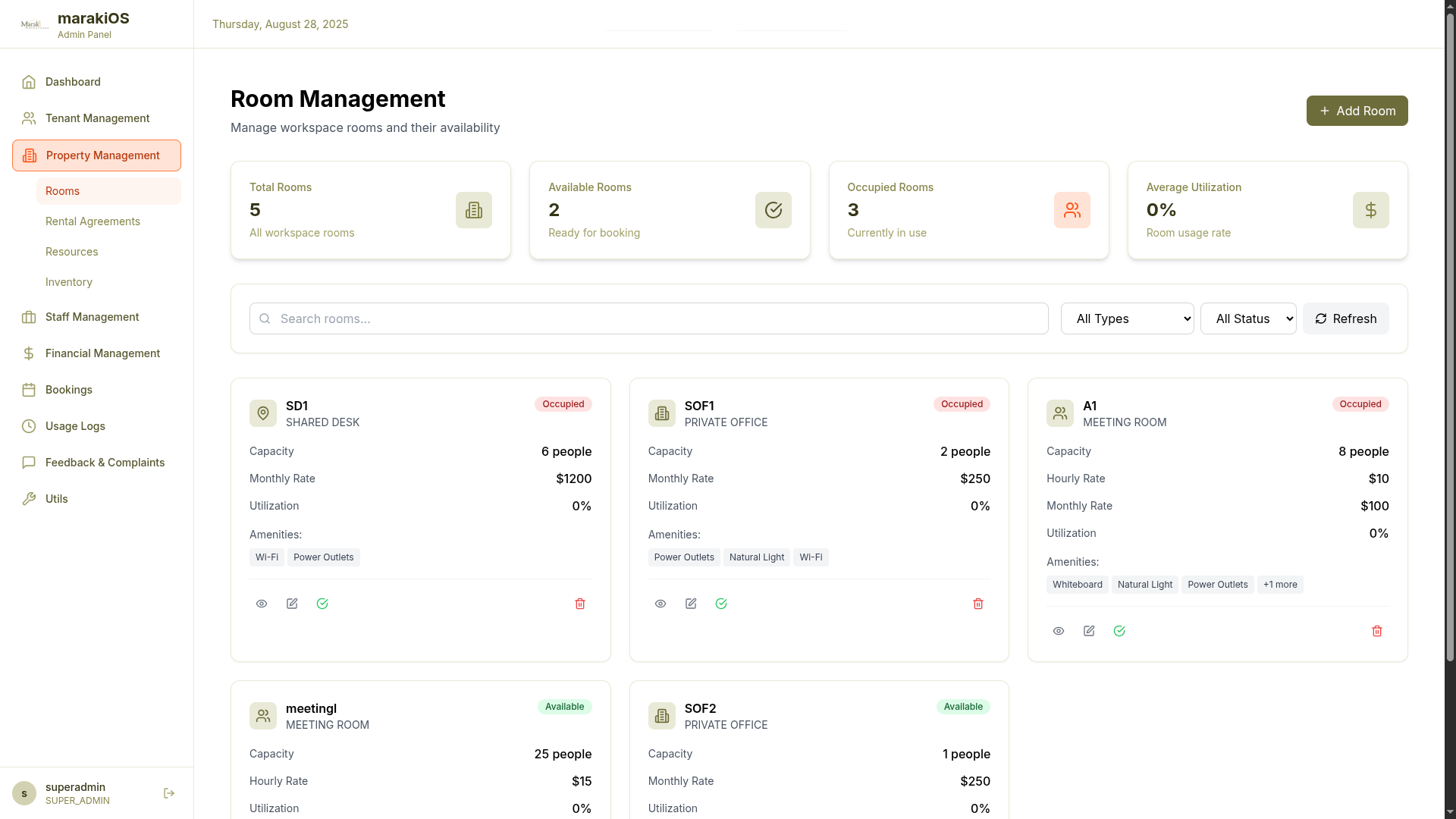 Maraki Workspace screenshot